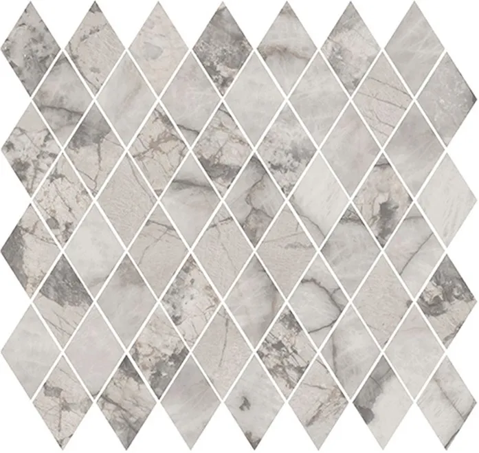 Gemstone Rombo Grey Lapp Rett 30x30